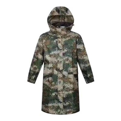 100% polyester long waterproof raincoat with hoodie (6)