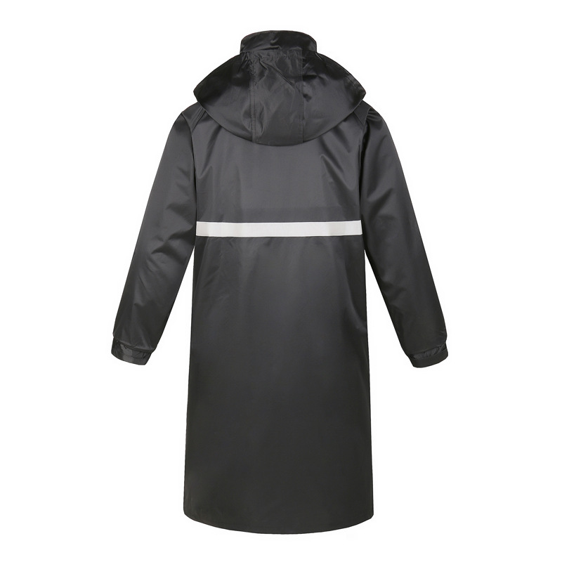 High quality long waterproof polyester adult raincoat